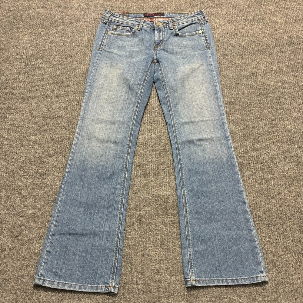Stone Love Blue Jeans Womens Size 7 Fit & Flare Denim Stretch Low Rise